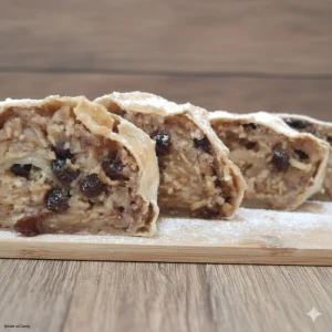 Jablkovo-hrozienková 1,600g (celá noha, štrúdla s lístkového cesta)