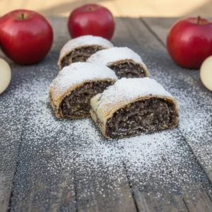 Makovo-jablková 1,200g (celá noha,štrúdla s lístkového cesta)