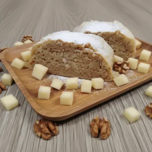 Orechovo-jablková štrúdla 130g ( štrúdla s ťahaneho cesta)